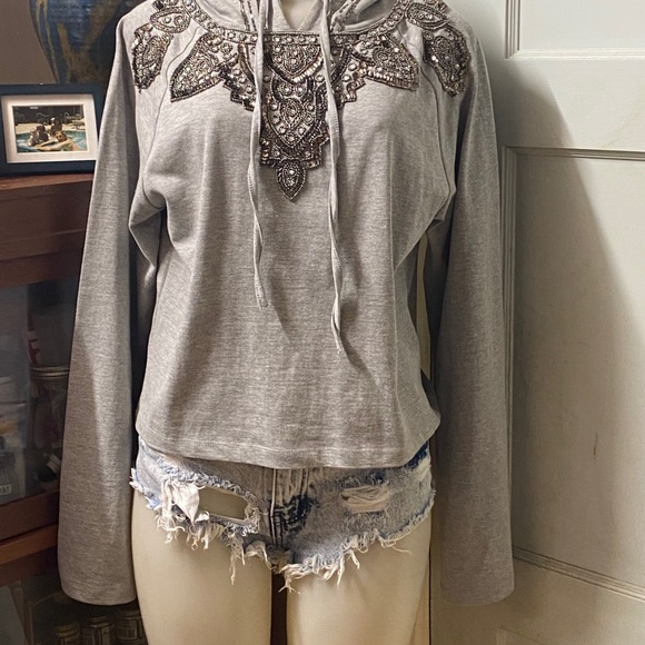 Love Sam Beaded hooded sweater NWT - Picture 2 of 11